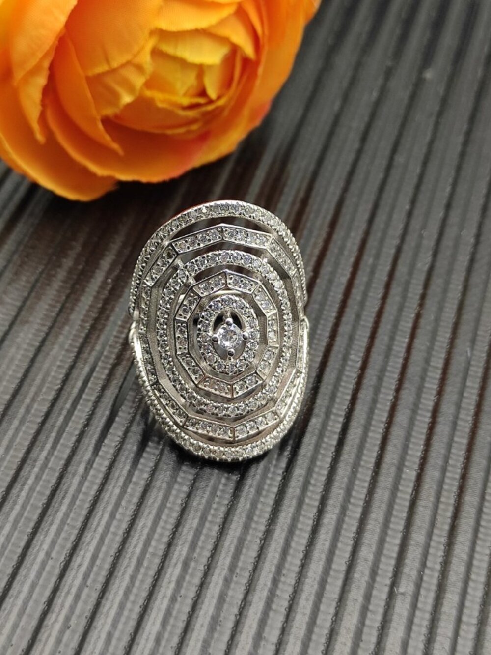David Yurman 925 Silver Ring with Original Pouch